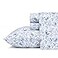 Laura Ashley Queen Sheets Soft Sateen Cotton Bedding Set Sleek Smooth Breathable Home Decor Lorelei Dark Blue Queen
