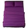 SONORO KATE Sheets Super Soft Microfiber 1800 Series 18 Inch Deep Pocket 4 Piece Queen Size Purple