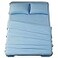 SONORO KATE Bed Sheet Set Super Soft Microfiber 1800 Series Luxury Egyptian Sheets 18Inch Deep Pocket Wrinkle and Hypoallergenic4 PieceFull Lake Blue