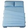 SONORO KATE Bed Sheet Set Super Soft Microfiber 1800 Series Luxury Egyptian Sheets 18Inch Deep Pocket Wrinkle and Hypoallergenic4 PieceFull Lake Blue