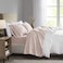 Madison Park 3M Microcell Bed Sheet Set Color Fast Wrinkle and Stain Resistant Soft Sheets with 16 Deep Pocket All Season Cozy BeddingSet Matching Pillow Case Twin XL Blush 3 Piece