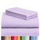 LuxClub 4 PC California King Sheet Set Breathable Luxury Bed Sheets Deep Pockets 18 Wrinkle Free Cooling Sheets Machine Washable Hotel Bedding Silky Soft Lavender Cal King