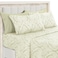 LDC LUX Ultra Soft WrinkleFree Microfiber Paisley Queen Sheet Set Cute Floral Pattern Boho Print 16 Deep Pocket Fitted Sheet Flat Sheet 4 Pillowcases Breathable OEKOTEX Ivory
