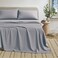 Great Bay Home Cotton Jersey Knit King Sheet Set UltraSoft Stretchy Heathered Melange Bed Sheets Cozy Soft TShirt Sheet Pillowcase Set Sky Blue
