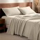 Bare Home Flannel Sheet Set 100 Cotton Velvety Soft Heavyweight Double Brushed Flannel Deep Pocket Queen Sand