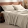 Bare Home Flannel Sheet Set 100 Cotton Velvety Soft Heavyweight Double Brushed Flannel Deep Pocket Queen Sand