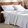 Bare Home Flannel Sheet Set 100 Cotton Velvety Soft Heavyweight Double Brushed Flannel Deep Pocket King White