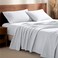 Bare Home Flannel Sheet Set 100 Cotton Velvety Soft Heavyweight Double Brushed Flannel Deep Pocket King White
