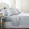 Danjor Linens Bed Sheet Set King Size for Hot Sleepers Hotel Premium Sheets with 4 Pillowcases Lightweight Brushed Microfiber Deep Pockets Breathable Cooling 6 Piece Bedding Sets Ice Blue
