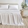 Great Bay Home Cotton Jersey Knit Full Sheet Set UltraSoft Stretchy Heathered Melange Bed Sheets Cozy Soft TShirt Sheet Pillowcase Set Winter White