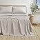 Great Bay Home Cotton Jersey Knit California King Sheet Set UltraSoft Stretchy Heathered Melange Bed Sheets Cozy Soft TShirt Sheet Pillowcase Set Light Grey