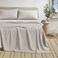 Great Bay Home Cotton Jersey Knit California King Sheet Set UltraSoft Stretchy Heathered Melange Bed Sheets Cozy Soft TShirt Sheet Pillowcase Set Light Grey