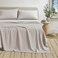 Great Bay Home Cotton Jersey Knit California King Sheet Set UltraSoft Stretchy Heathered Melange Bed Sheets Cozy Soft TShirt Sheet Pillowcase Set Light Grey
