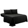 Sfoothome King Sheets Set Black Hotel Luxury 4Piece Bed Set Extra Deep Pocket 1800 Series Bedding Set Wrinkle Fade Resistant Sheet Pillow Case Set King Black