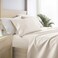 Linen Market DoubleBrushed Microfiber Queen Sheet Set 4 Piece OekoTEX Certified Ultra Soft WrinkleFree 16 Deep Pocket Sheets Easy Care Queen Size Ivory