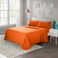 ARTALL Soft Microfiber Bed Sheet Set 4Piece with Deep Pocket Bedding Queen Orange