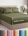 CGK Unlimited Extra Deep Cal King Sheet Set 6 Piece Breathable and Cooling Sheets Hotel Luxury Bedding for Women Men Kids Teens Easy Secure Fit Soft and Wrinkle Free Extra Deep Pockets Sage Green