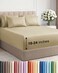 CGK Unlimited Extra Deep King Sheet Set 6 Piece Breathable and Cooling Sheets Hotel Luxury Bedding for Women Men Kids Teens Easy Secure Fit Soft Wrinkle Free and Comfy Extra Deep Pockets Beige