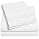 Sweet Home 1500 Supreme Collection Extra Soft Split King Sheets Set White Luxury Bed Sheets Set with Deep Pocket Wrinkle Free Bedding Over 40 Colors Split King Size White