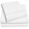 Sweet Home 1500 Supreme Collection Extra Soft Split King Sheets Set White Luxury Bed Sheets Set with Deep Pocket Wrinkle Free Bedding Over 40 Colors Split King Size White