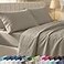 California Design Den Soft 100 Cotton Bed Sheets King Size Set 400 TC Good Housekeeping Award Winner Silky Smooth Sateen Weave with Deep Pockets Breathable and Durable King Bedding Set Taupe