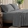 Bare Home 100 Organic Cotton Jersey Sheet Set Ultra Soft 100 Cotton Sheet Set Pillowcases Deep Pocket Bed Sheets Split King Grey