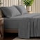 Bare Home 100 Organic Cotton Jersey Sheet Set Ultra Soft 100 Cotton Sheet Set Pillowcases Deep Pocket Bed Sheets Split King Grey