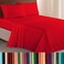 Elegant Comfort Luxurious 1500 Premium Hotel Quality Microfiber Three Line Embroidered Softest 4Piece Bed Sheet Set Wrinkle and Fade Resistant Full Red