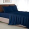 Elegant Comfort Luxury 4Piece Bed Sheet Set Luxury Bedding 1500 Premium Hotel Quality Microfiber Wrinkle Resistant Cool Breathable Easy Elastic Fitted Queen Navy Blue