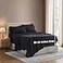 Nestl Extra Deep Queen Sheet Set 6 Piece Breathable Cooling Sheets Hotel Luxury Bedding Set w1824 Inch Deep Pockets Easy Secure Fit Super Soft Wrinkle Free Comfy Black