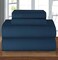 Elegant Comfort Luxury 1500 Premium Hotel Quality Microfiber 4Piece Sheet Set Wrinkle Resistant All Around Elastic Fitted Sheet Deep Pocket up to 16 California King Navy Blue