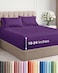 CGK Unlimited Extra Deep Queen Sheet Set 4 Piece Breathable Cooling Bed Sheets Easily Fits 18 to 24 inch Mattress Ultra Soft Wrinkle Fade Free w Extra Deep Pockets Comfy Hotel Luxury Bedding Purple