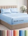 CGK Unlimited Extra Deep Queen Sheet Set 4 Piece Breathable Cooling Bed Sheets Easily Fits 18 to 24 inch Mattress Ultra Soft Wrinkle Fade Free w Extra Deep Pockets Hotel Luxury Bedding Light Blue