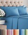 CGK Unlimited Cal King 6 Piece Sheet Set Comfy Breathable Cooling Soft Hotel Luxury Bedding Set with 816 Inch Deep Pockets 1 Flat 1 Fitted Sheet 4 Pillowcases Wrinkle Free Easy Care Denim Blue