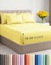 CGK Unlimited Extra Deep Queen Sheet Set 6 Piece Breathable and Cooling Sheets Hotel Luxury Bedding for Women Men Kids Teens Easy Secure Fit Soft Wrinkle Free and Comfy Extra Deep Pockets Yellow