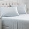 Mellanni Full Sheets Set 4 PC Iconic Collection Bedding Hotel Luxury Extra Soft Cooling Bed Sheets Wrinkle Fade Stain Resistant Full Laced Sky Blue