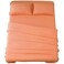 SONORO KATE Bed Sheet Set Super Soft Microfiber 1800 Series Luxury Egyptian Sheets 16Inch Deep PocketWrinkle and Hypoallergenic4 Piece Coral King