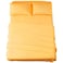 SONORO KATE Bed Sheet Set Super Soft Microfiber 1800 Series Luxury Egyptian Sheets 16Inch Deep PocketWrinkle and Hypoallergenic4 Piece Yellow Queen
