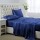 Lanest Housing Silk Satin Sheets Twin Size Satin Bed Sheet Set with Deep Pockets Cooling Soft and Hypoallergenic Satin Sheets Twin Navy Blue