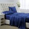 Lanest Housing Silk Satin Sheets Twin Size Satin Bed Sheet Set with Deep Pockets Cooling Soft and Hypoallergenic Satin Sheets Twin Navy Blue