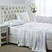 Lanest Housing Silk Satin Sheets King Size Satin Bed Sheet Set with Deep Pockets Cooling Soft and Hypoallergenic Sheets King Ivory