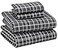 RUVANTI Flannel Sheets Full Size 100 Cotton Double Brushed Bed Sheets Set Deep Pockets 16 Inches All Seasons Breathable Extra Soft Full Sheets Warm Cozy 4 Piece Grey Plaid