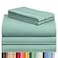LuxClub 5 PC Split King Sheet Set Bed Sheets Deep Pockets 18 Eco Friendly Wrinkle Free Cooling Sheets Machine Washable Hotel Bedding Silky Soft Light Teal Split King
