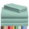 LuxClub 5 PC Split King Sheet Set Bed Sheets Deep Pockets 18 Eco Friendly Wrinkle Free Cooling Sheets Machine Washable Hotel Bedding Silky Soft Light Teal Split King