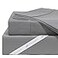 DreamFit DreamChill Cooling Bamboo Sheets for Hot Sleepers with Elastic Corner Straps 20 inch Extra Deep Pocket Breathable Silky Soft 100 Crafted in USA Queen Sheet Set Gray