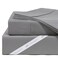 DreamFit DreamChill Cooling Bamboo Sheets for Hot Sleepers with Elastic Corner Straps 20 inch Extra Deep Pocket Breathable Silky Soft 100 Crafted in USA Queen Sheet Set Gray