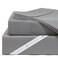 DreamFit DreamChill Cooling Bamboo Sheets for Hot Sleepers with Elastic Corner Straps 20 inch Extra Deep Pocket Breathable Silky Soft 100 Crafted in USA Queen Sheet Set Gray