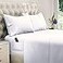 DREAMCARE Twin XL Sheet Sets 4 pcs Breathable Cooling Bed Sheets up to 15 Deep Pocket Twin XL Sheets Set with Side Pockets Extra Soft 100 Brushed Hypoallergenic Hotel Luxury Bedding White