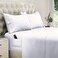 DREAMCARE Twin XL Sheet Sets 4 pcs Breathable Cooling Bed Sheets up to 15 Deep Pocket Twin XL Sheets Set with Side Pockets Extra Soft 100 Brushed Hypoallergenic Hotel Luxury Bedding White