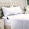 DREAMCARE Twin XL Sheet Sets 4 pcs Breathable Cooling Bed Sheets up to 15 Deep Pocket Twin XL Sheets Set with Side Pockets Extra Soft 100 Brushed Hypoallergenic Hotel Luxury Bedding White